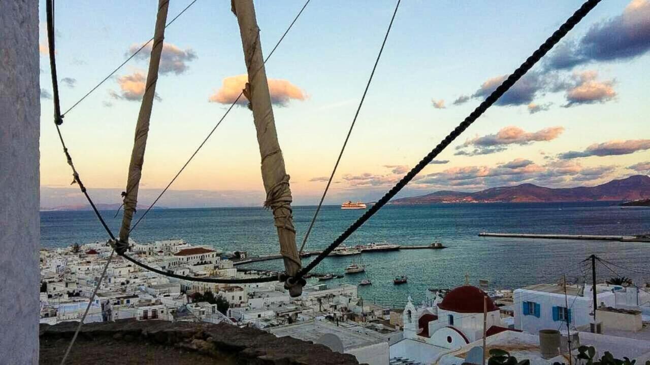 Traditional Split Level House In Mykonos Town Villa Екстериор снимка