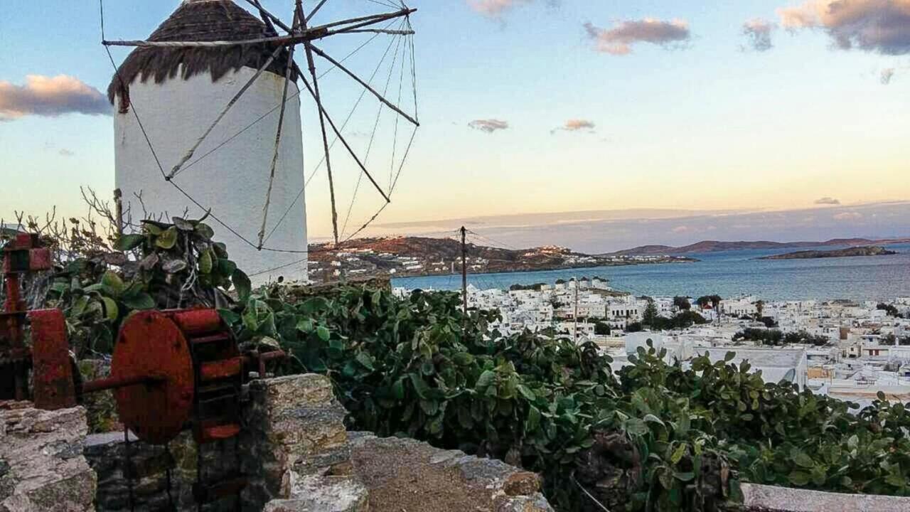 Traditional Split Level House In Mykonos Town Villa Екстериор снимка